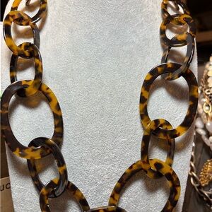 Tortoiseshell Chain Link Necklace